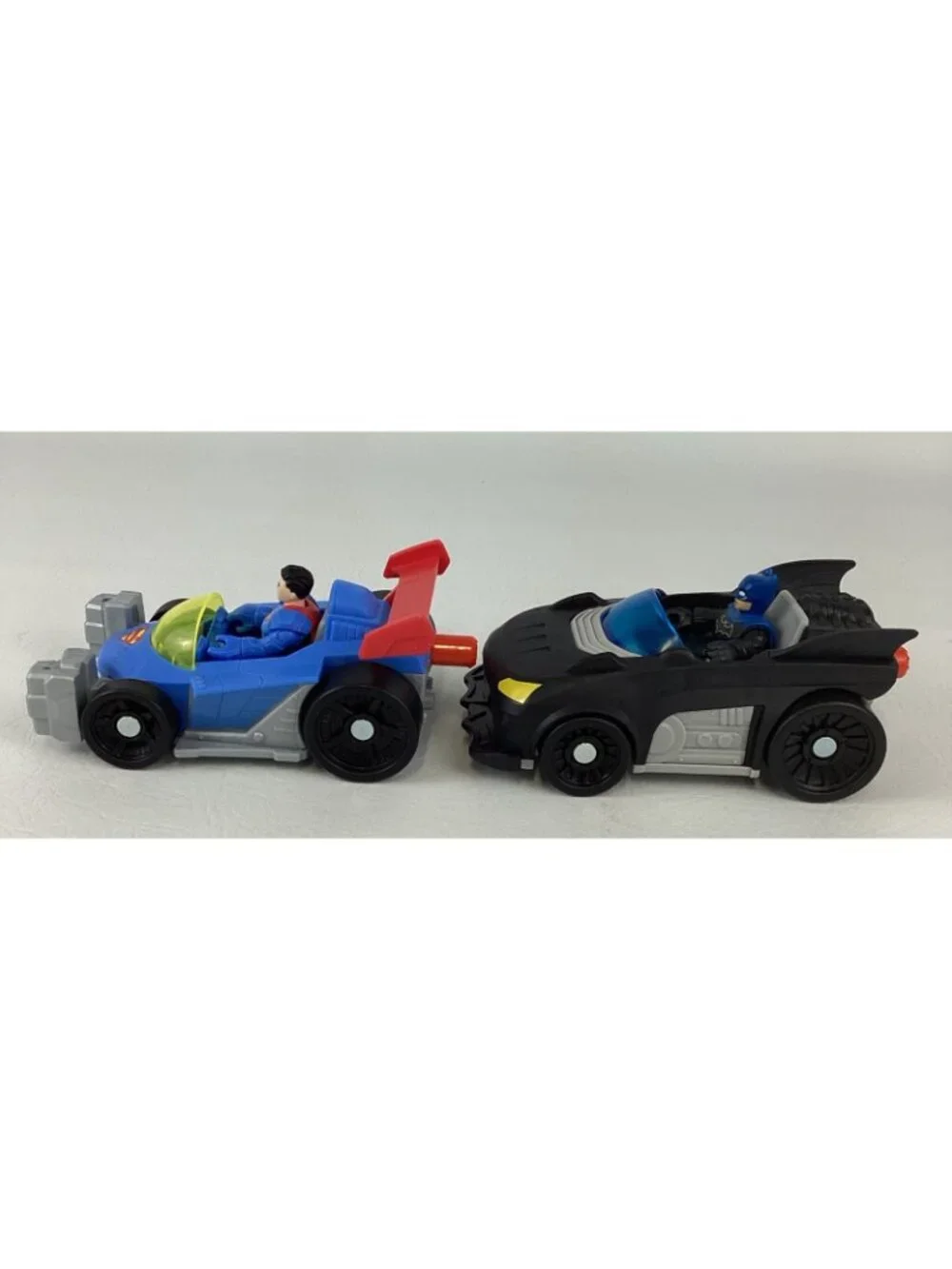 Fisher Price Imaginext DC Super Friends Metal Force Batmobile Superman Batman
